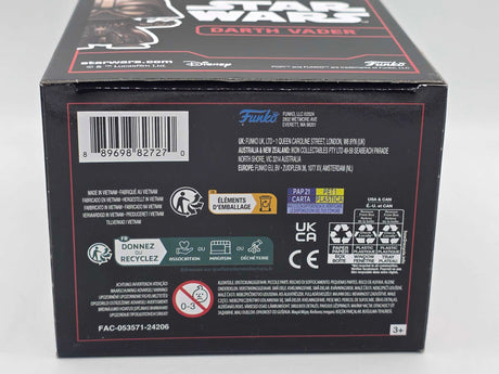 Slight Damaged Box |  DARTH VADER (ELECTROCUTED) | Funko Pop Star Wars Darkside |  BRONZE METALLIC #288