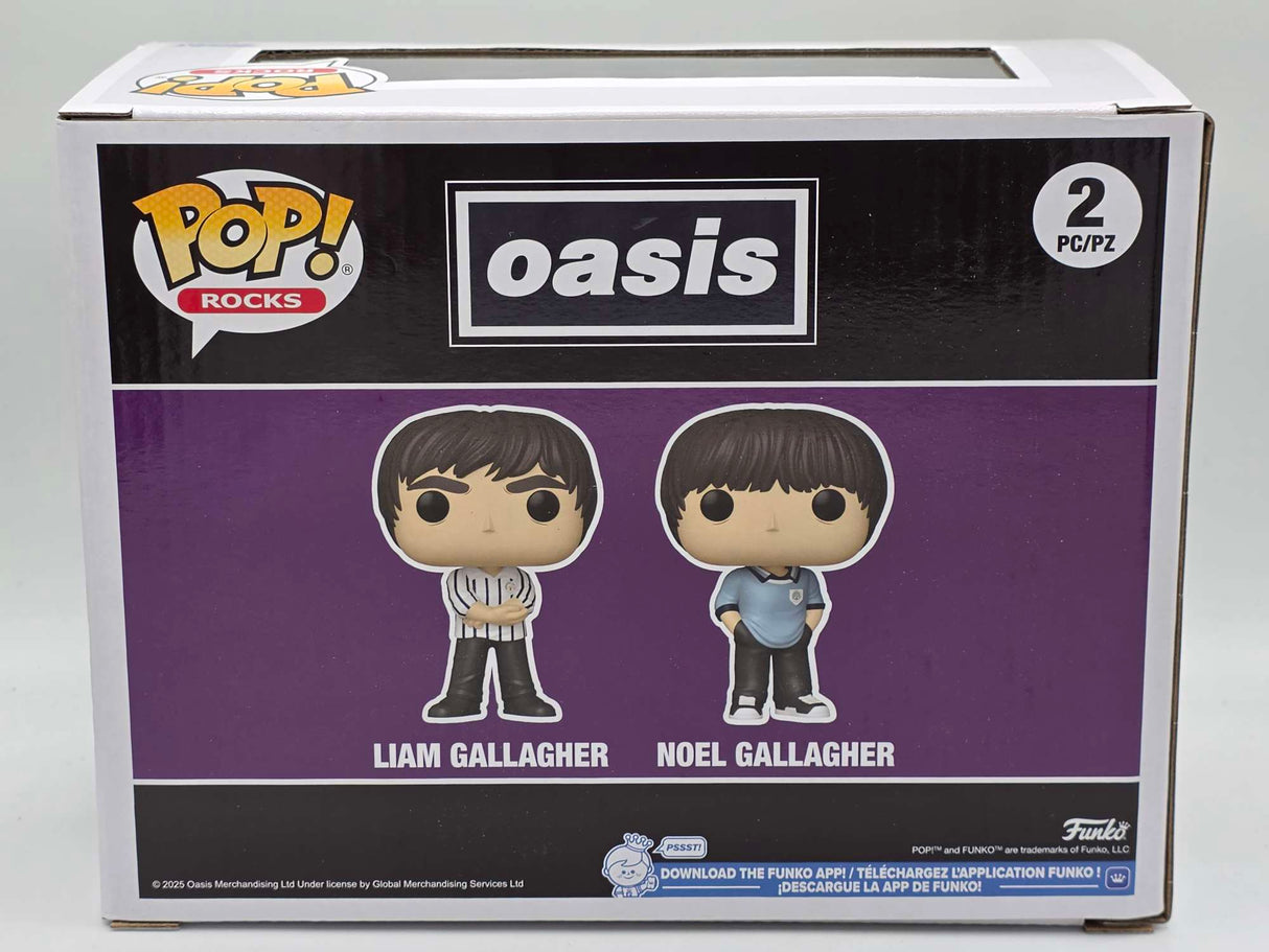 Slight Damaged Box | LIAM AND NOEL GALLAGHER  | Oasis | Funko Pop Rocks 2 Pack