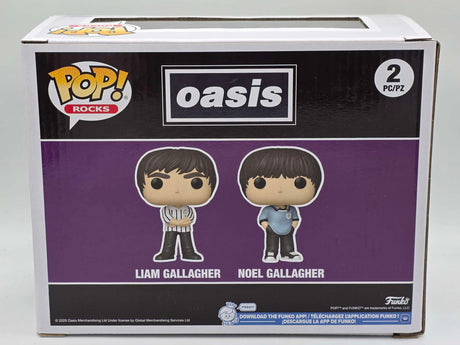 Slight Damaged Box | LIAM AND NOEL GALLAGHER  | Oasis | Funko Pop Rocks 2 Pack