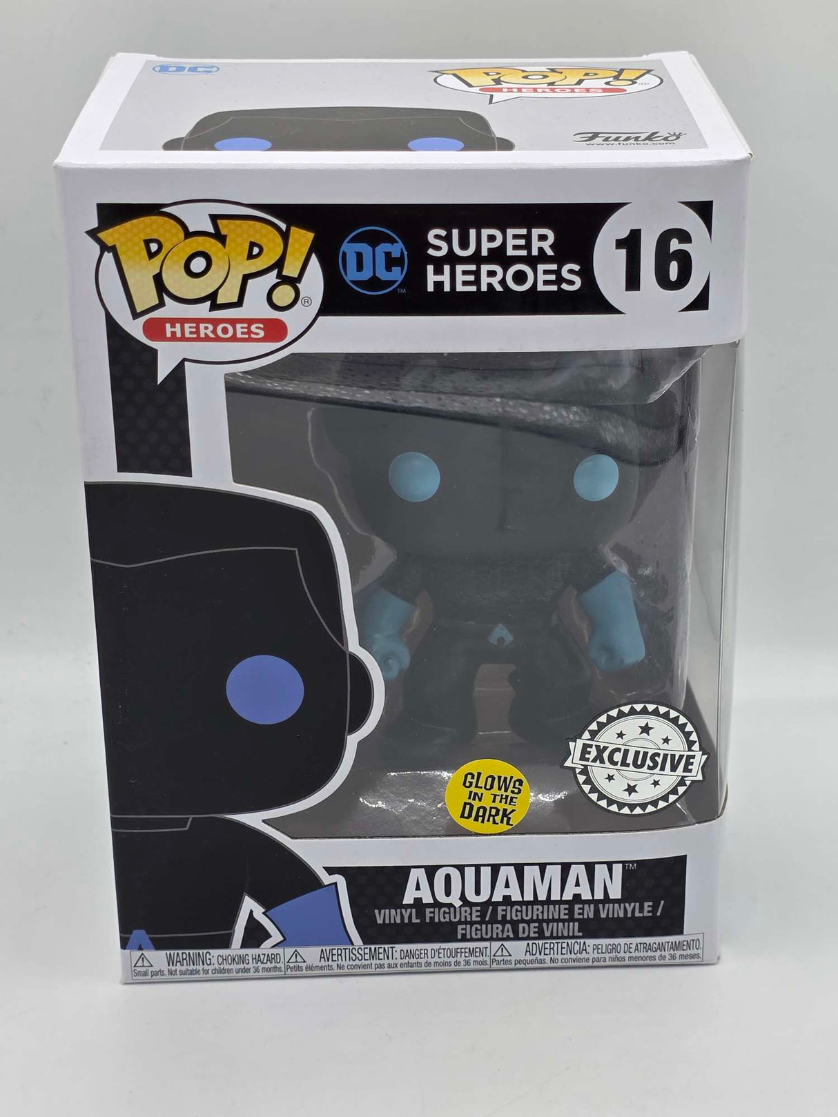 Damaged Box | AQUAMAN (SILHOUETTE) | DC Super Heroes | Funko Pop Heroes #16