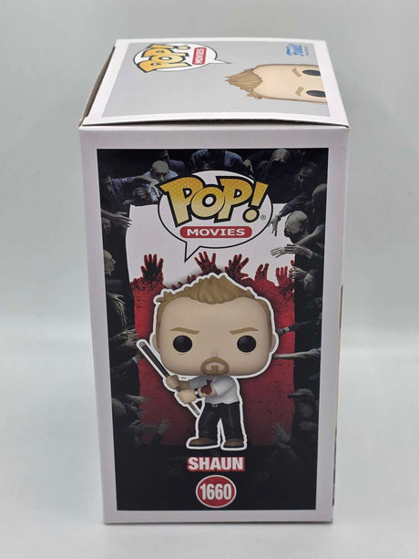 Slight Damaged Box | SHAUN (WITH POOL CUE) | Shaun of The Dead | Funko Movies #1660