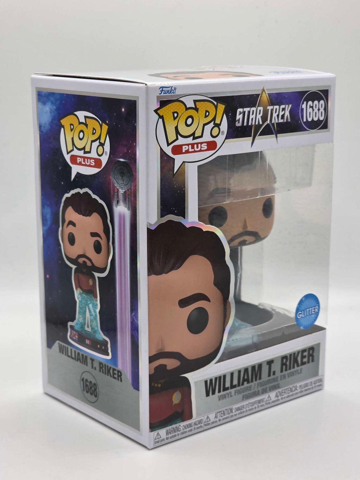 WILLIAM T. RIKER (TRANSPORTER) | Star Trek | Funko Pop Plus | Glitter #1688