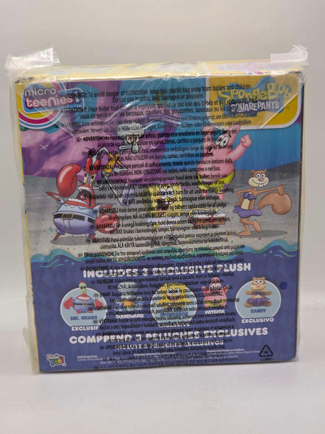 SPONGEBOB SQUAREPANTS  | Micro Teenies | 3 INCH Plush | 5 PACK COLLECTOR