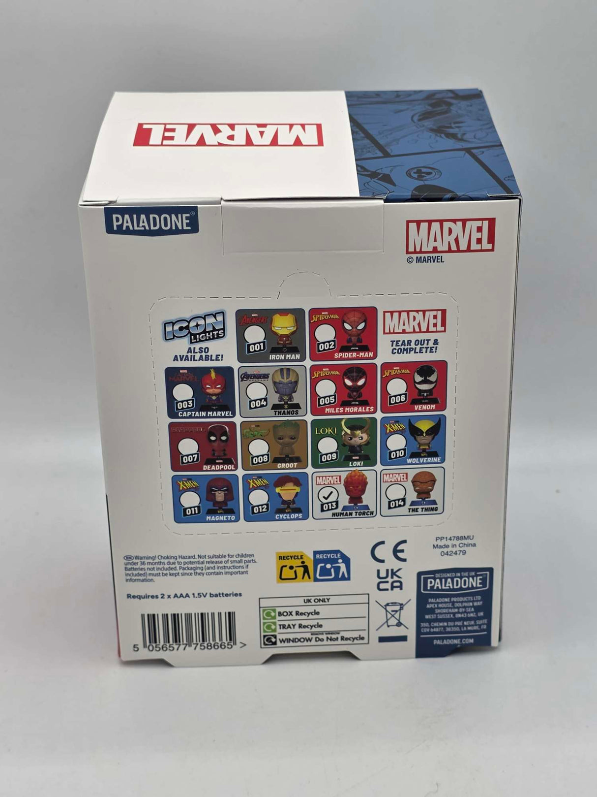 Paladone | Human Torch Icon Light | Marvel Fantastic Four  Officially Licensed