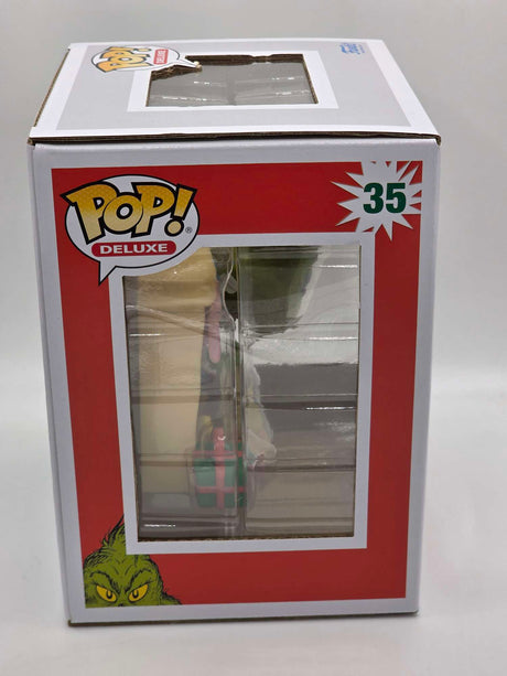 Slight Damaged Box | GRINCH WITH BAG | How The Grinch Stole Christmas | Funko Pop! Deluxe #35