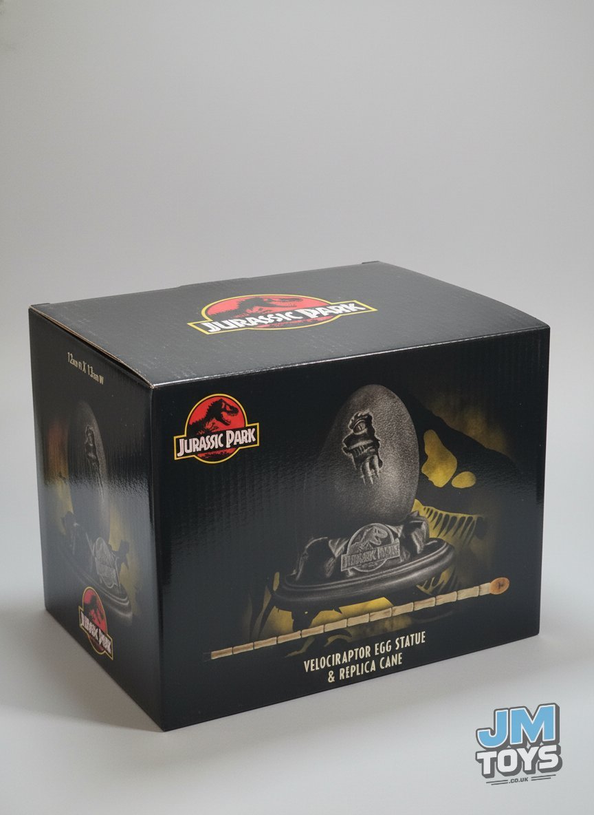 VELOCIRAPTOR EGG STATUE & REPLICA JOHN HAMMOND CANE | Jurassic Park