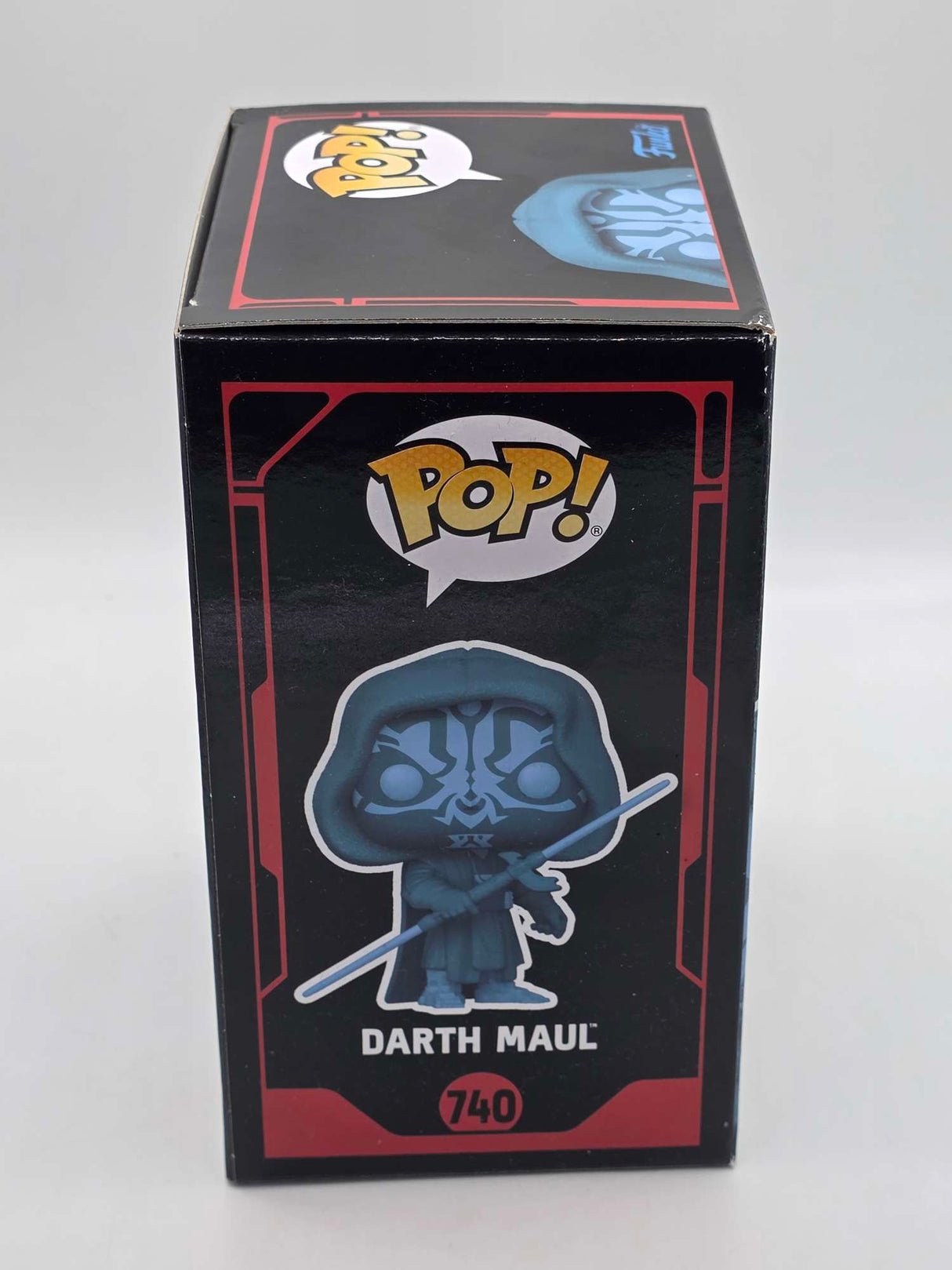 Slight Damaged Box | DARTH MAUL (Hooded Holographic) | Funko Pop Star Wars Dark Side | Glow #740