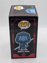 Slight Damaged Box | DARTH MAUL (Hooded Holographic) | Funko Pop Star Wars Dark Side | Glow #740