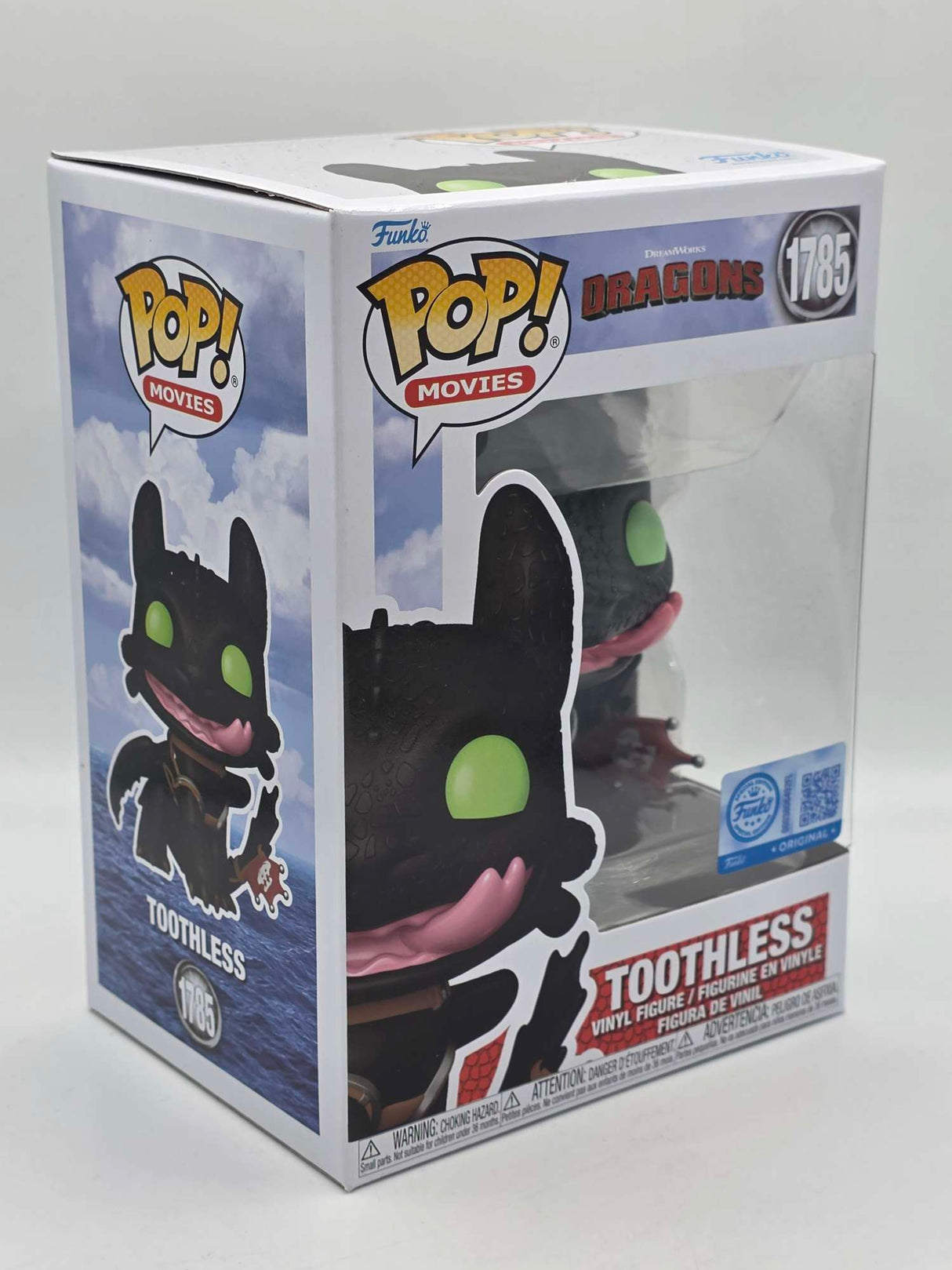 Slight Damaged Box | TOOTHLESS (TONGUE OUT) | How to Train Your Dragon | Funko Pop Movies #1785