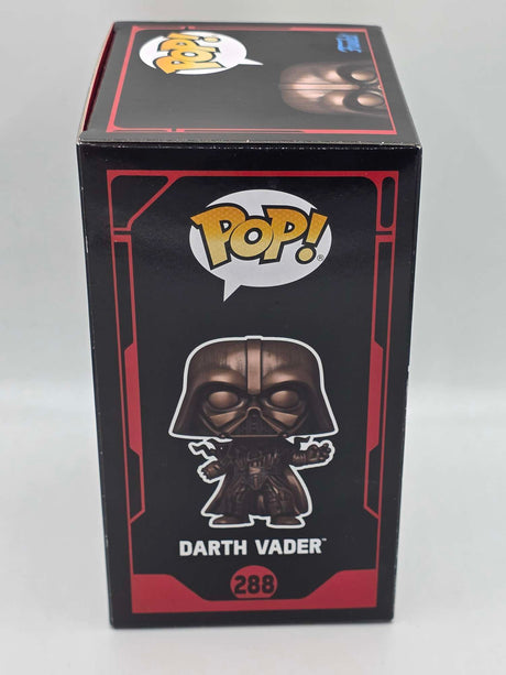 Slight Damaged Box |  DARTH VADER (ELECTROCUTED) | Funko Pop Star Wars Darkside |  BRONZE METALLIC #288