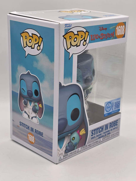Slight Damaged Box | STITCH IN ROBE | Funko Pop Disney Lilo & Stitch #1608