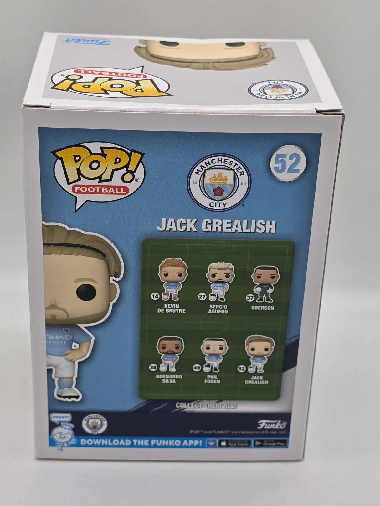 Damaged Box | JACK GREALISH | Funko Pop Football | Manchester City #52