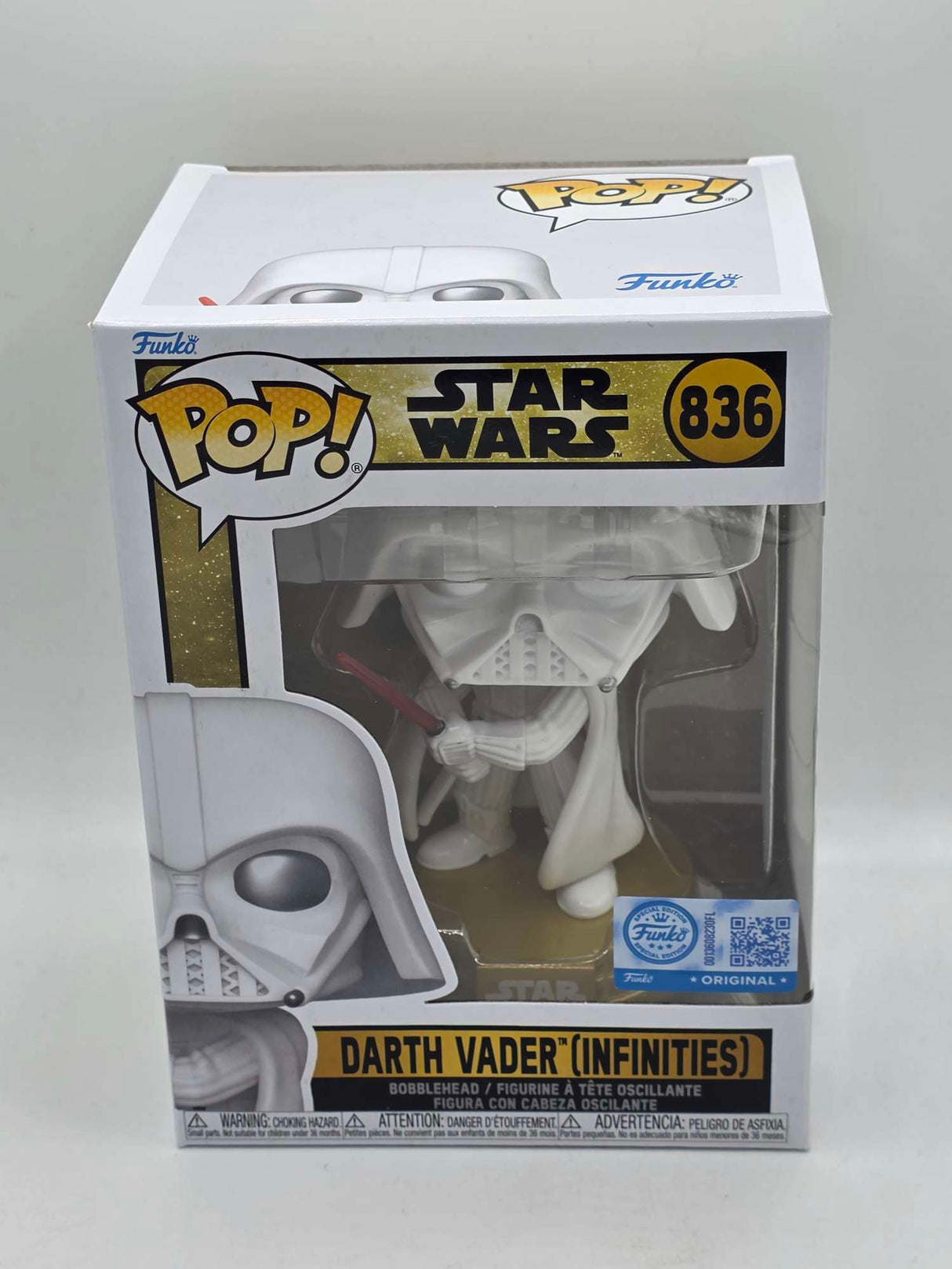 Funko Pop! Star Wars Legends DARTH VADER WHITE (Infinities) #836
