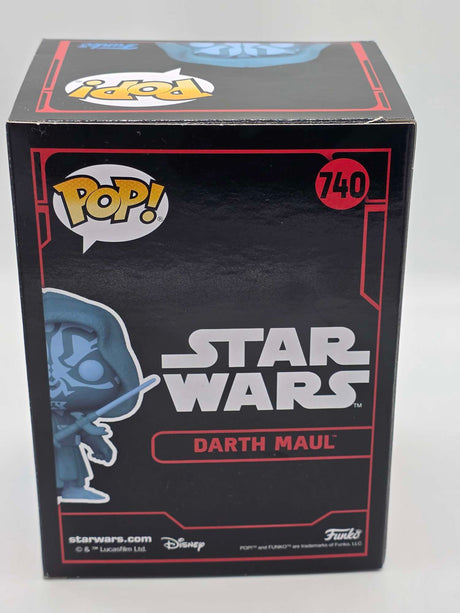 Slight Damaged Box | DARTH MAUL (Hooded Holographic) | Funko Pop Star Wars Dark Side | Glow #740
