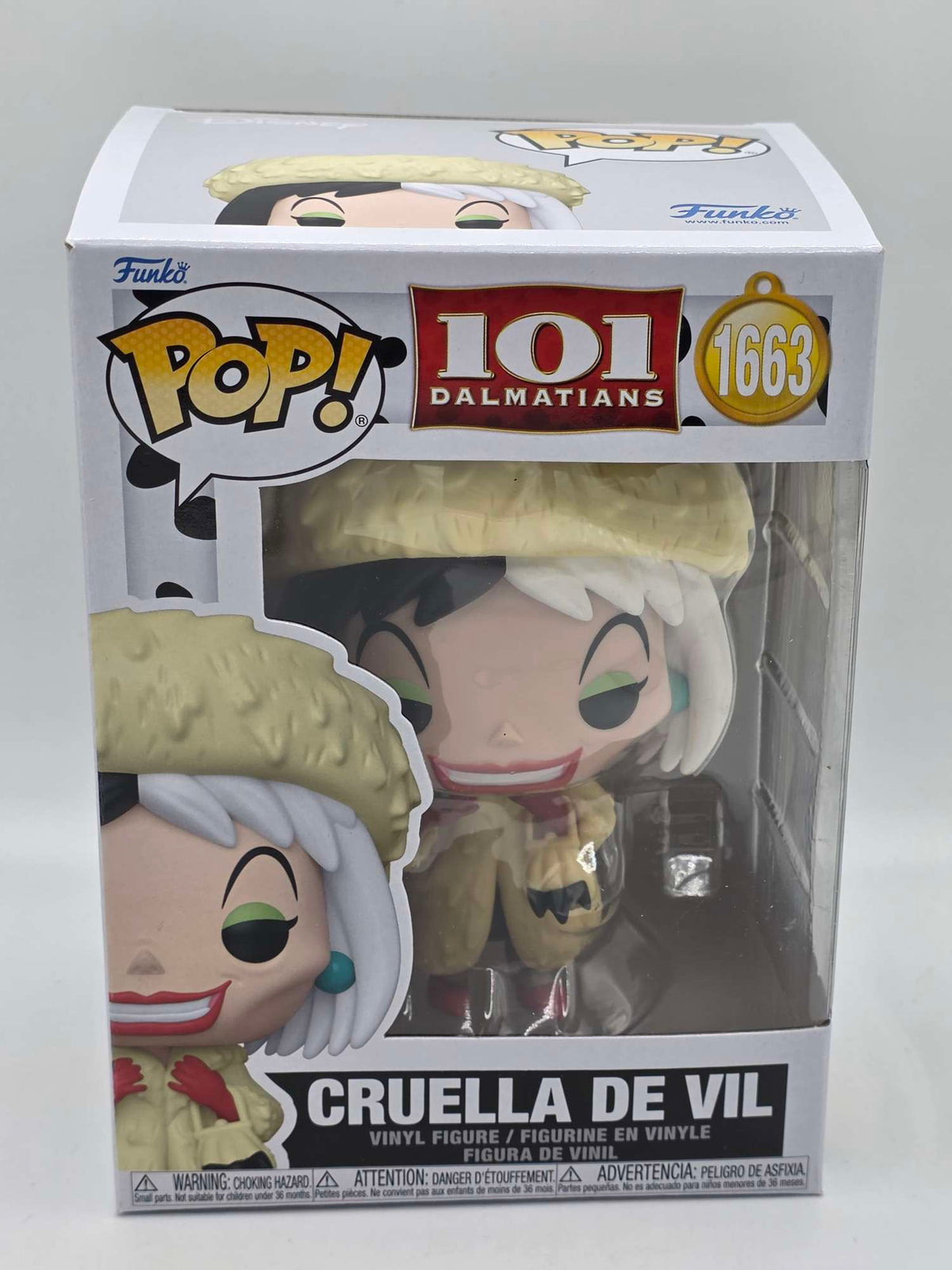 CRUELLA DE VIL | 101 DALMATIANS |  Funko Disney #1663