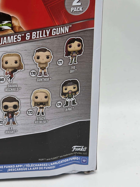 Damaged Box | NEW AGE OUTLAWS  "ROAD DOGG" JESSE JAMES & BILLY GUNN | Funko Pop WWE | 2 Pack