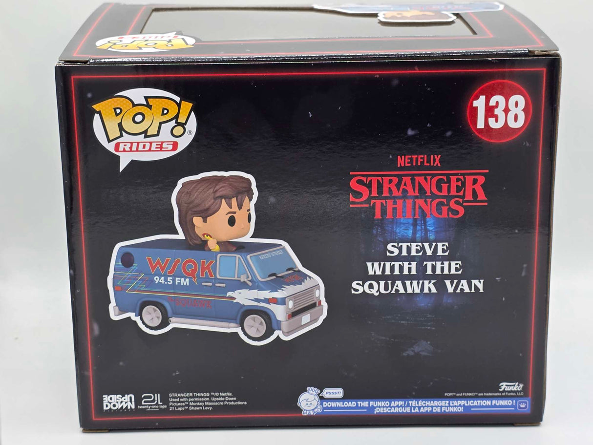 STEVE WITH THE SQUAWK VAN | Stranger Things | Funko Rides #138