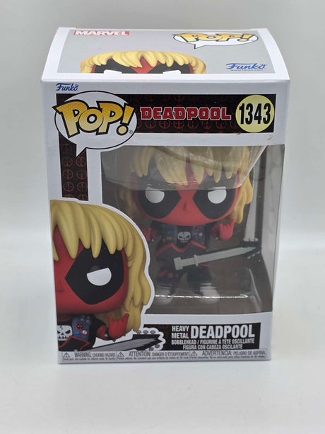 Damaged Box | Heavy Metal Deadpool | Funko Pop Marvel  #1343