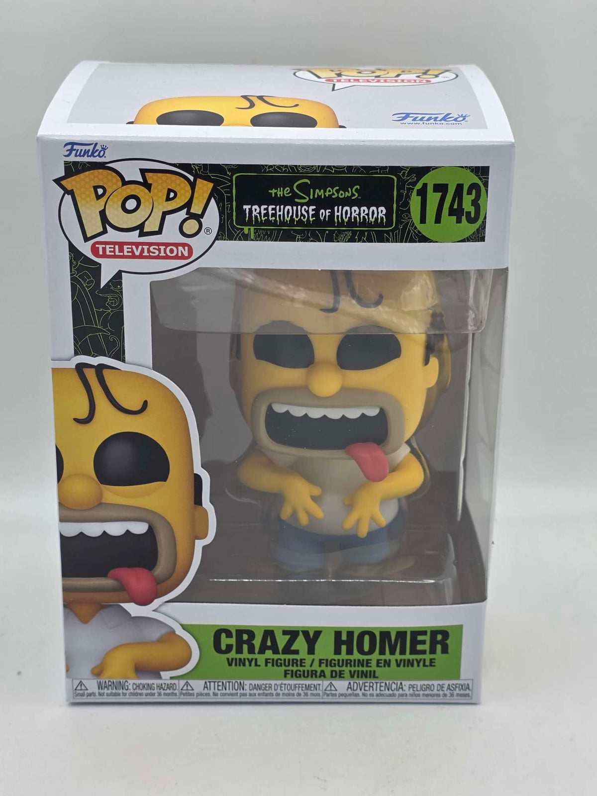 Slight Damaged Box | CRAZY HOMER | The Simpsons Treehouse of Horror | Funko Pop Television #1743