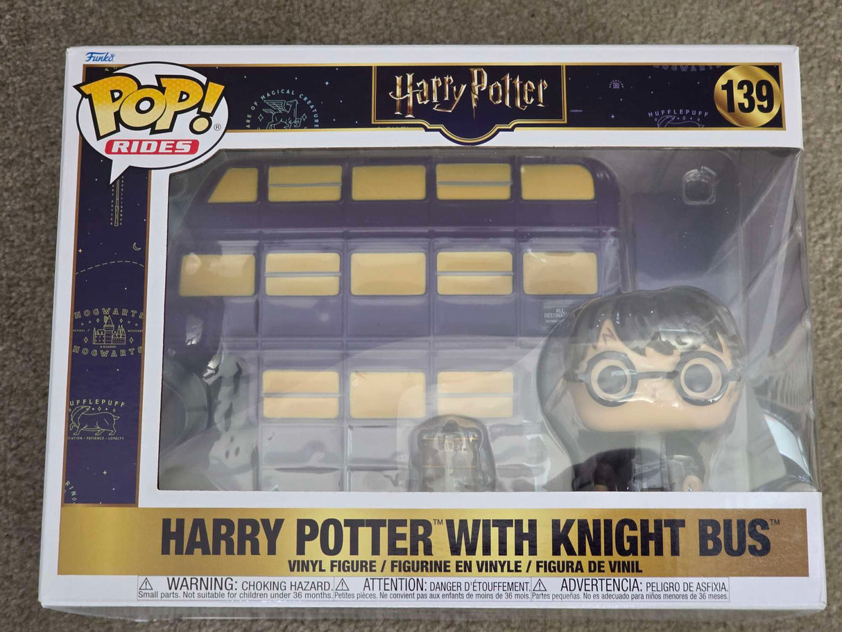 Slight Damaged Box | HARRY POTTER WITH KNIGHT BUS | Funko Pop Rides Super Deluxe #139