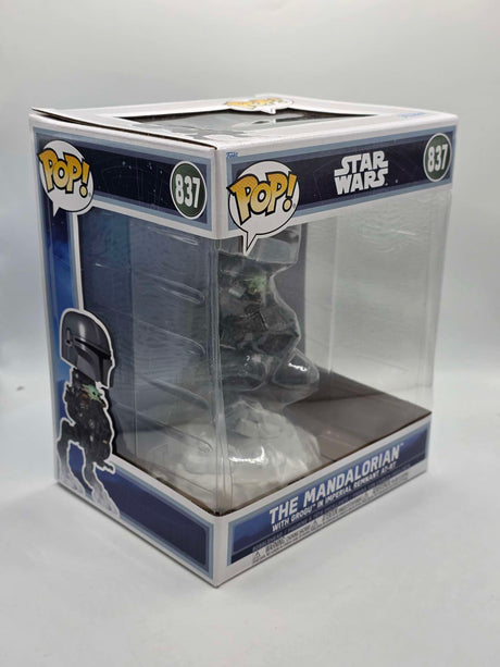 Funko Pop! Rides Strs The Mandalorian THE MANDALORIAN AND GROGU In Imperial Remnant AT-RT 6 Inch #837