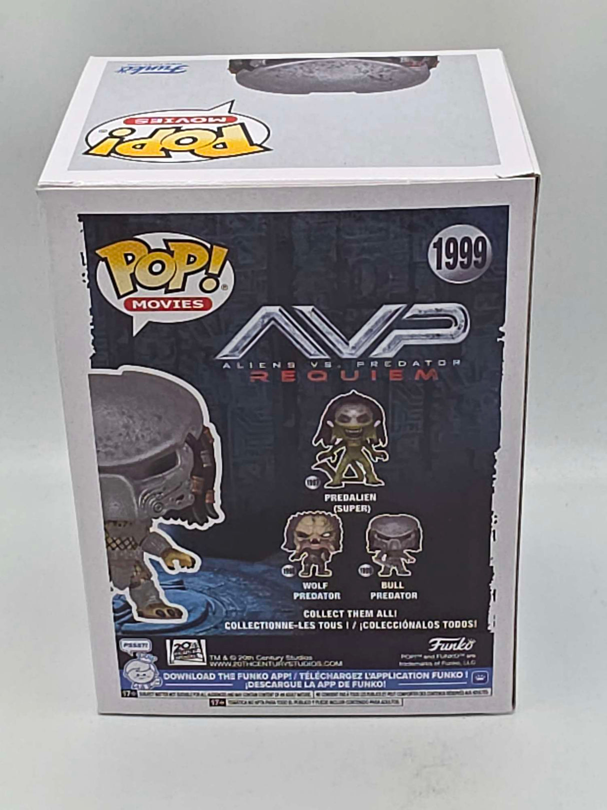 Funko Pop! Movies Aliens vs Predator AVP Requiem BULL PREDATOR #1999