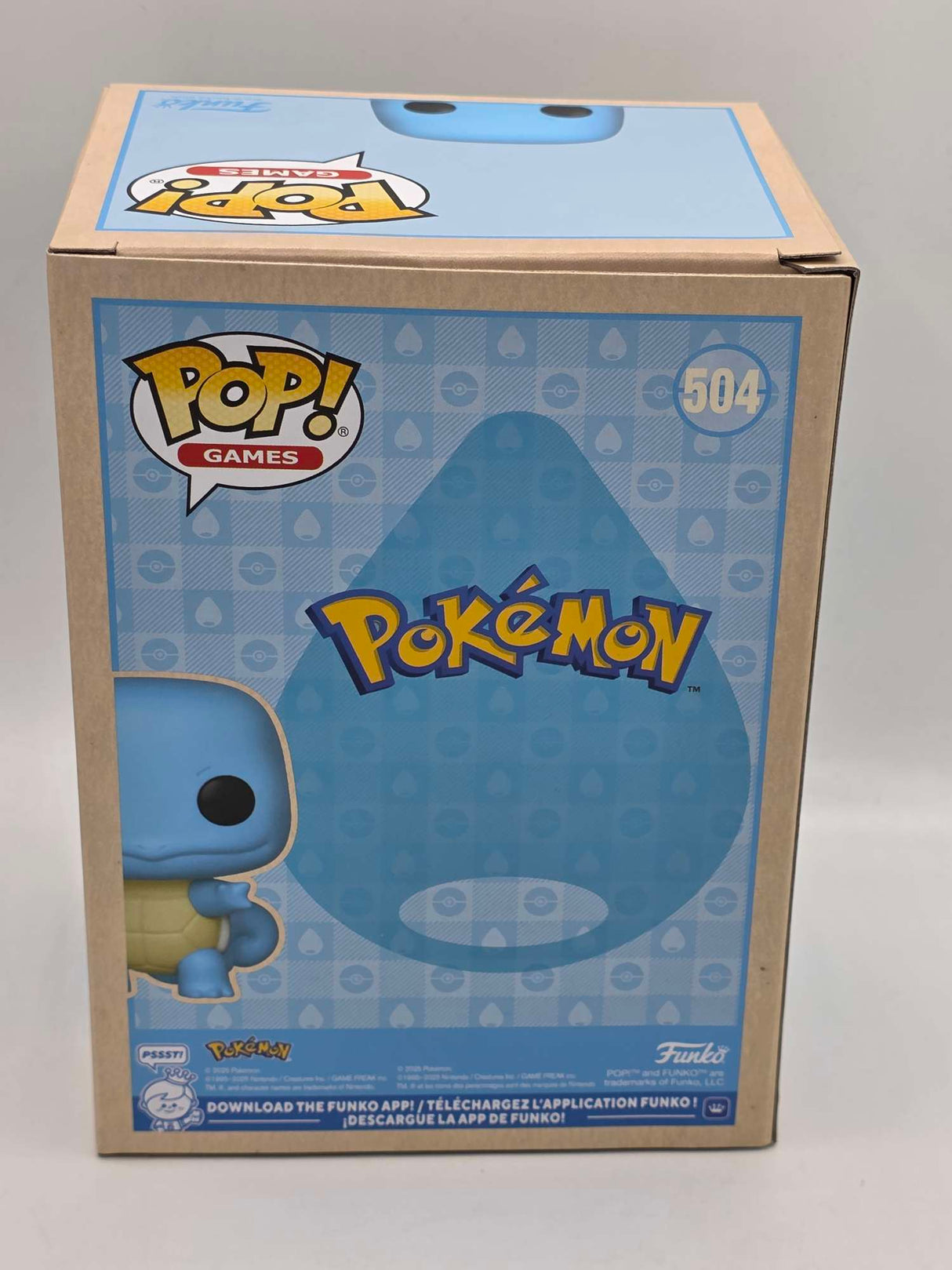 SQUIRTLE | Pokemon | Funko Pop Games | Soft Color #504