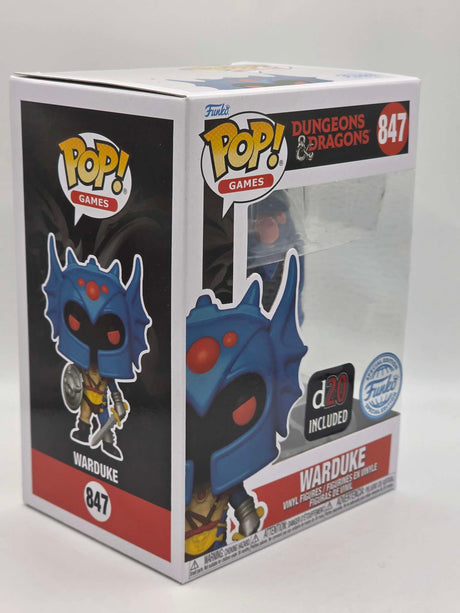 Slight Damaged Box | WARDUKE (WITH D20 DICE) | Dungeons & Dragons | Funko Pop Games #847