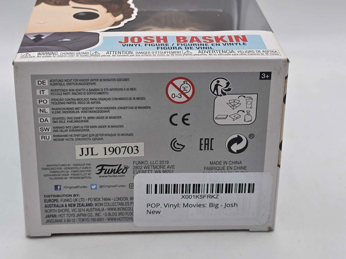 Slight Damaged Box | JOSH BASKIN | Big | Funko Movies #794