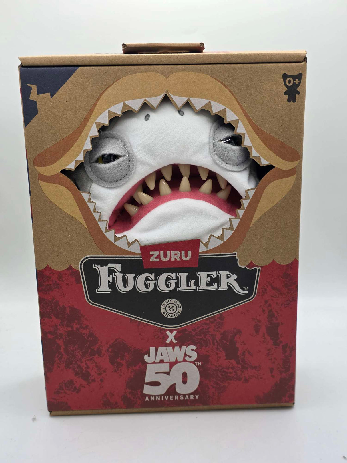 Damaged Box | Zuru Fuggler x Jaws 50th Anniversary Great White Shark Plush Collectable
