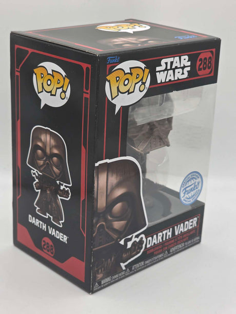 Slight Damaged Box |  DARTH VADER (ELECTROCUTED) | Funko Pop Star Wars Darkside |  BRONZE METALLIC #288