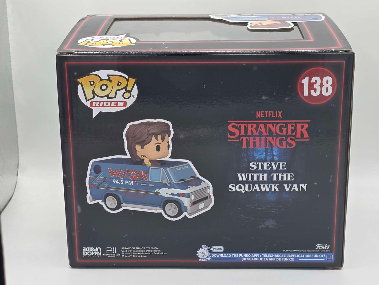 Damaged Box | STEVE WITH THE SQUAWK VAN | Stranger Things | Funko Rides #138