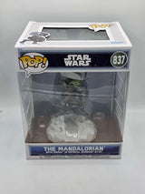 Funko Pop! Rides Strs The Mandalorian THE MANDALORIAN AND GROGU In Imperial Remnant AT-RT 6 Inch #837