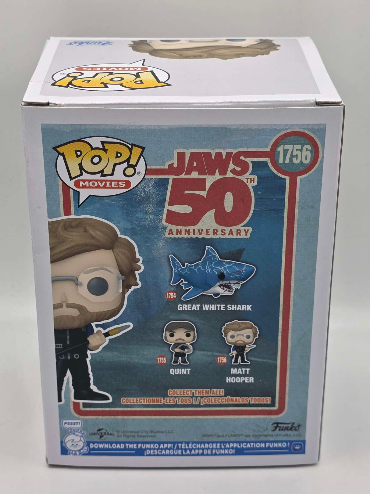 Damaged Box | MATT HOOPER (WITH HARPOON) | Jaws | Funko Movies #1756