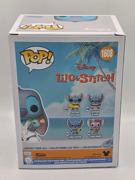 Slight Damaged Box | STITCH IN ROBE | Funko Pop Disney Lilo & Stitch #1608