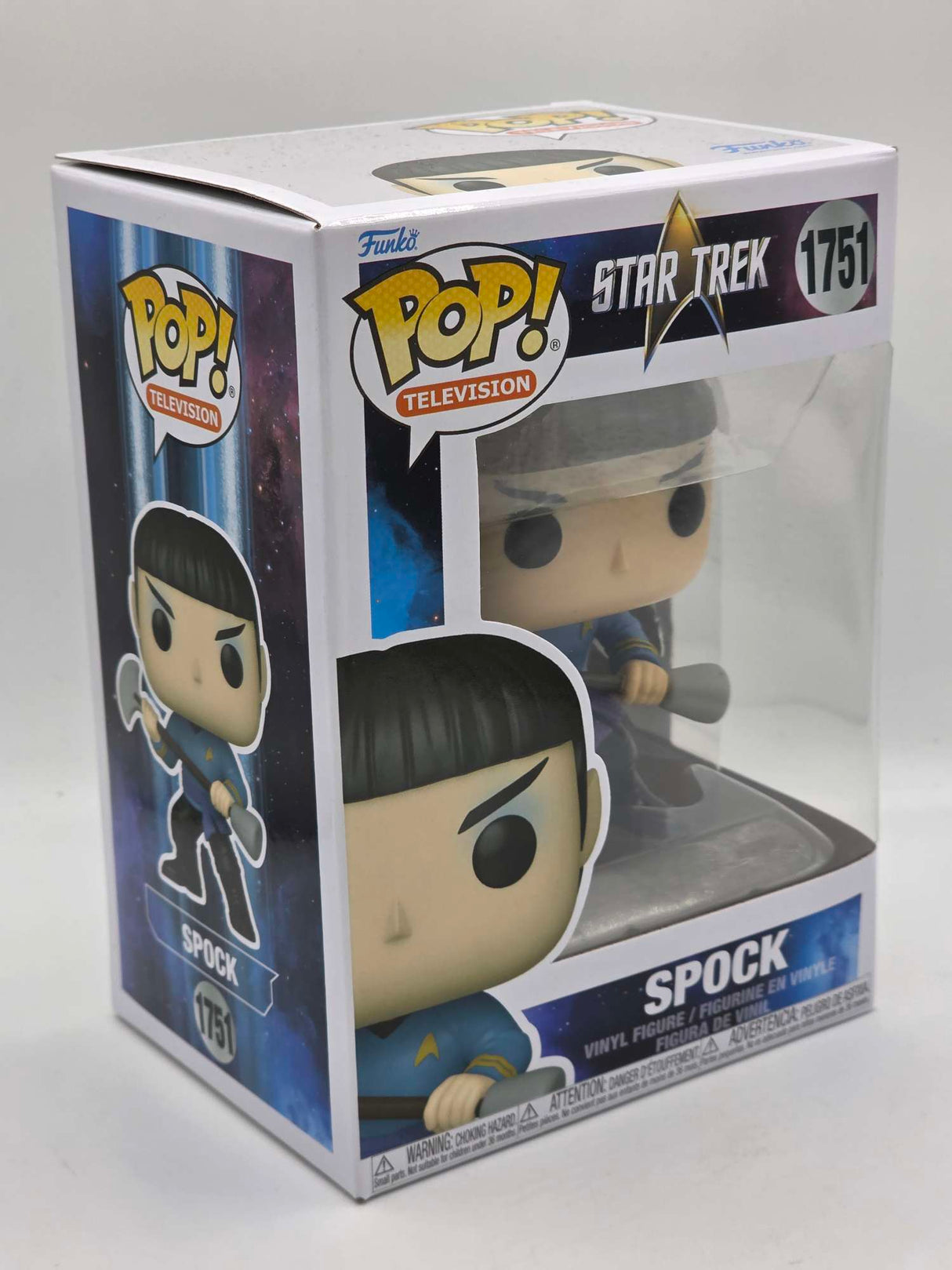 Slight Damaged Box | SPOCK (WITH VULCAN LIRPA)  | Star Trek | Funko Pop Television #1751