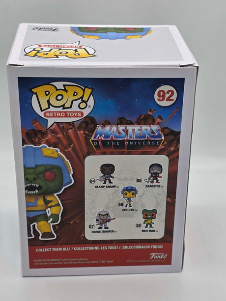 Damaged Box |  SNAKE MAN-AT-ARMS | Funko Pop Retro Toys | Masters of the Universe #92