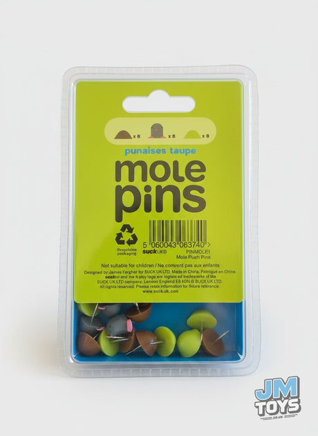 MOLE PINS | 24 x Push Pins | SuckUK