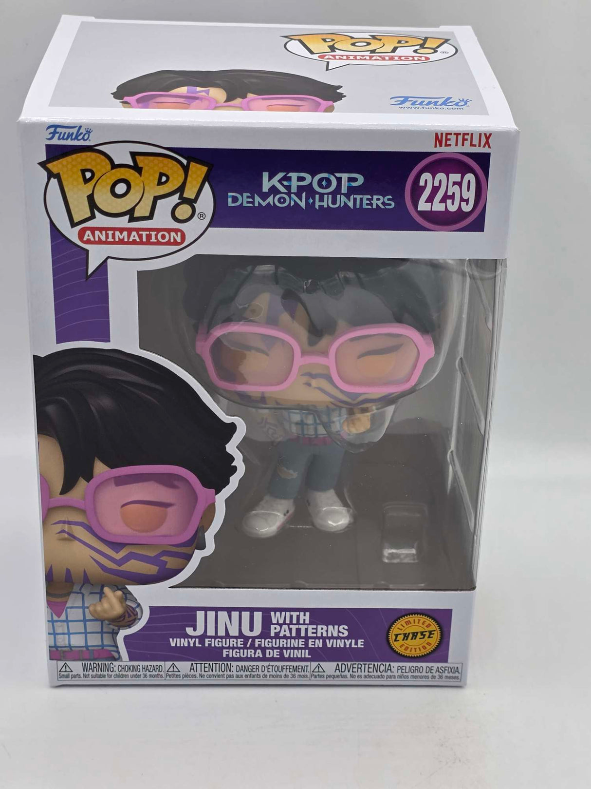 Funko Pop! Animation K-Pop: Demon Hunters JINU WITH PATTERNS #2259 (Chase Edition)