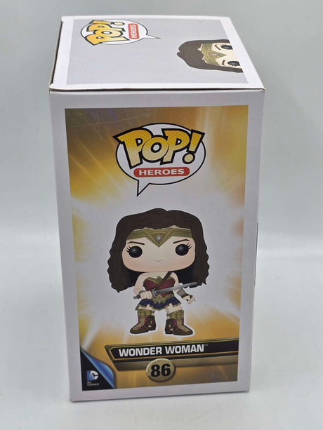 Damaged Box | PATINA WONDER WOMAN BRONZE | Batman vs Superman | Funko Pop Heroes #86