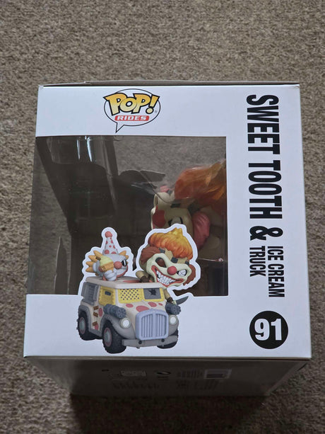 Slight Damaged Box | SWEET TOOTH & ICE CREAM TRUCK | PlayStation Twisted Metal | Funko Pop Rides #91