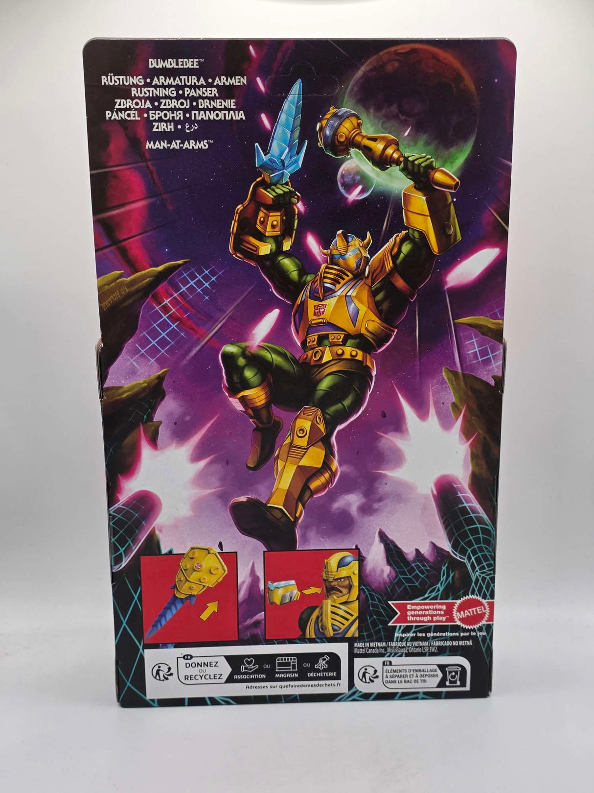 Masters of the Universe x Transformers Bumblebee Armor MAN-AT-ARMS Action Figure by Mattel