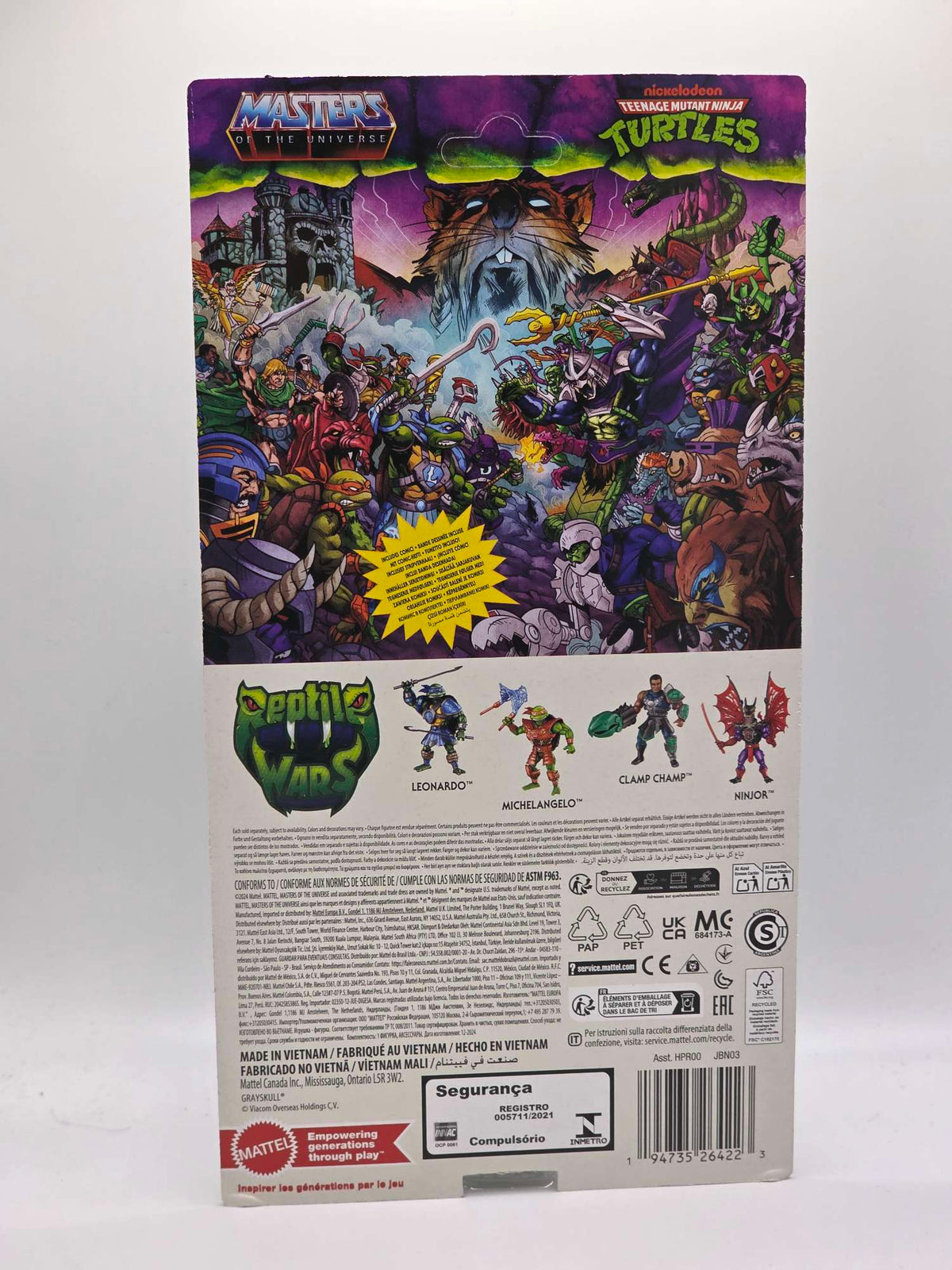 Masters of the Universe x Tmnt Turtles of Grayskull | LEONARDO Action Figure by Mattel