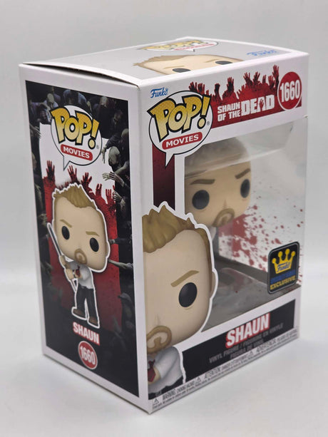 Slight Damaged Box | SHAUN (WITH POOL CUE) | Shaun of The Dead | Funko Movies #1660