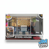 Damaged Box | BYERS HOUSE PLAYSET & 2 FIGURES | Display Case with Interior Scene & Storage | Funko Bitty POP! Boxes