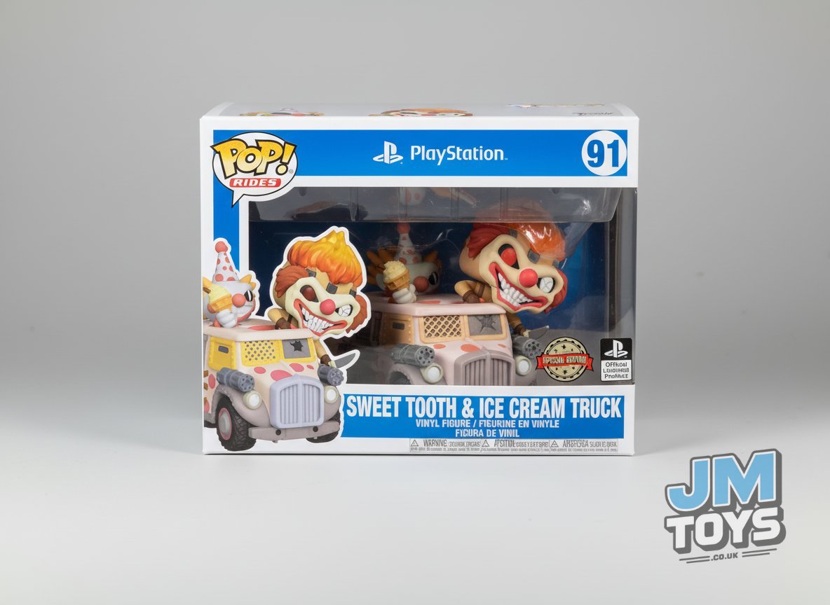Slight Damaged Box | SWEET TOOTH & ICE CREAM TRUCK | PlayStation Twisted Metal | Funko Pop Rides #91
