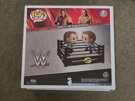 Slight Damaged Box | Funko Pop WWE Moments | Triple H and Shawn Michaels Ring | 2 Pack