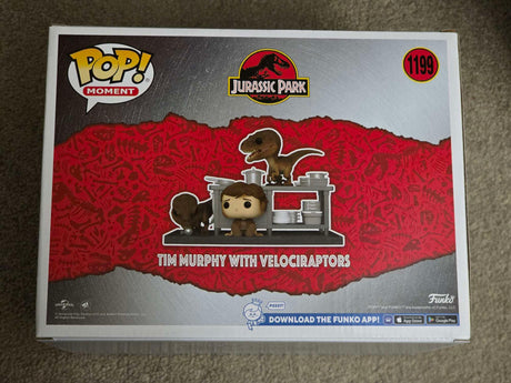 Slight Damaged Box | TIM MURPHY & VELOCIRAPTORS | Jurassic Park | Funko Pop! Moment #1199