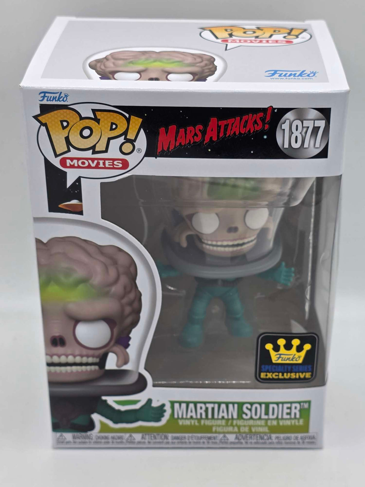 Slight Damaged Box | MARTIAN SOLDIER | Mars Attacks | Funko Pop Movies #1877