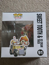 Slight Damaged Box | SWEET TOOTH & ICE CREAM TRUCK | PlayStation Twisted Metal | Funko Pop Rides #91